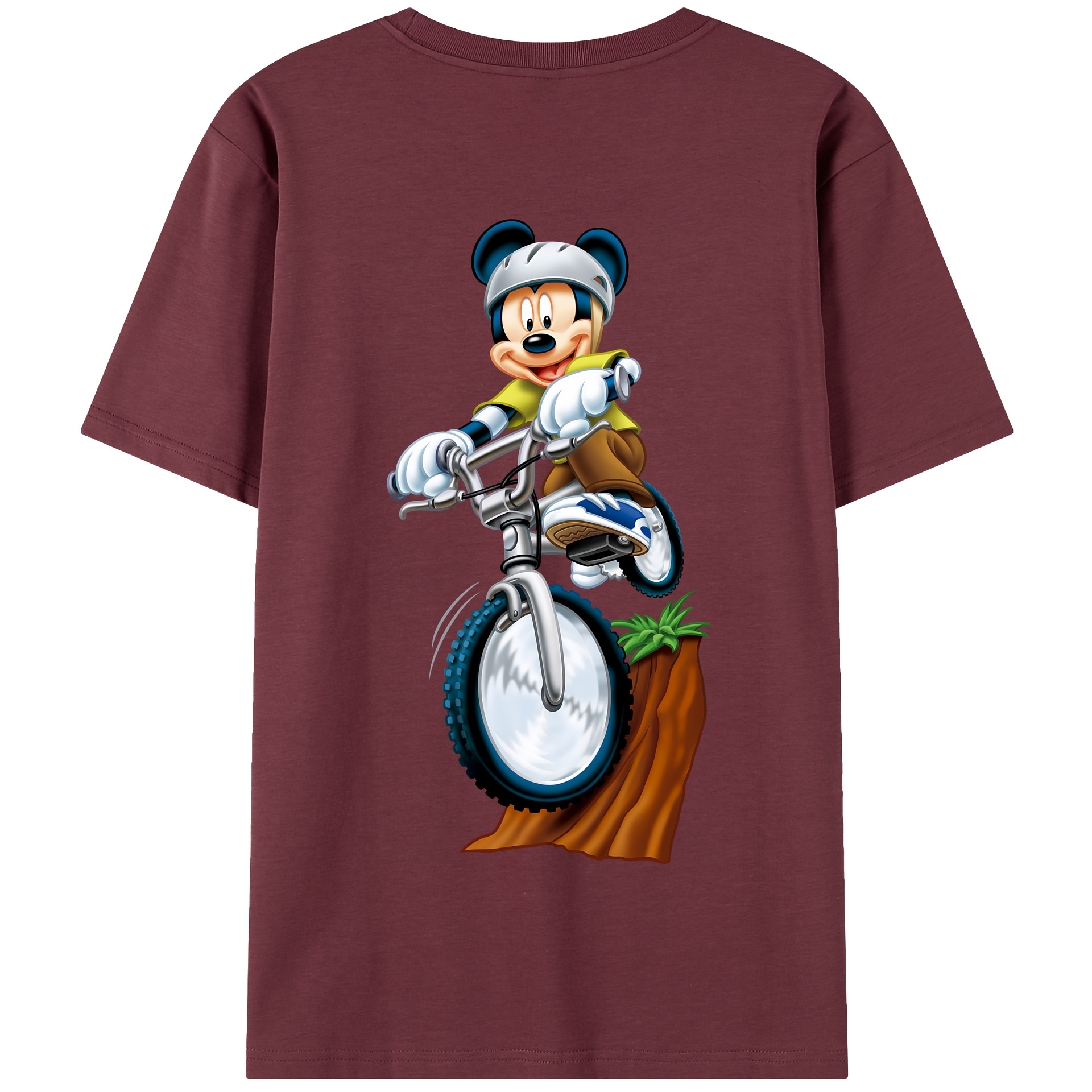 （画像用） ミッキーマウス Mickey Mouse 綿100％半袖Tシャツ（背面プリント）
